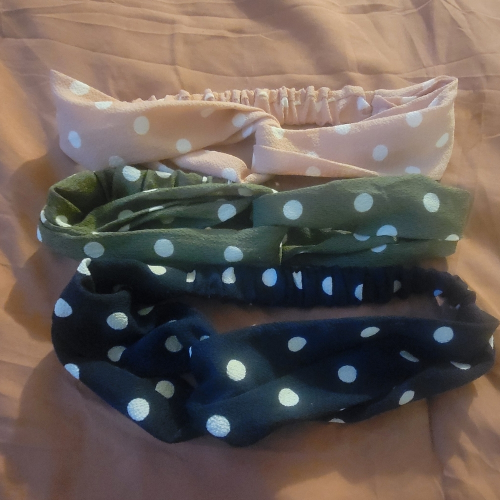 Polka Dot Headband Set